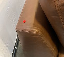 Open Box: Carmel Lounge Leather Corner - Churchfield Chocolate