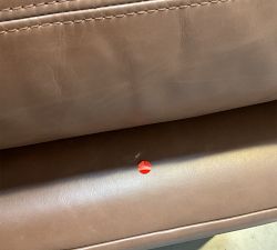 Open Box: Carmel Lounge Leather Corner - Churchfield Chocolate