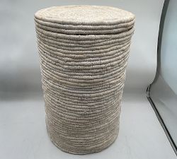 Open Box: Coil Single Hamper - Whitewash
