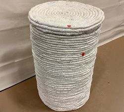 Open Box: Coil Single Hamper - Whitewash