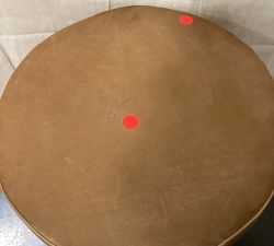 Open Box: Jake Leather Swivel Stool - Nubuck Caramel