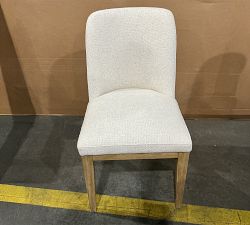 Open Box: Layton Upholstered Dining Chair - Performance Boucle Oatmeal, Seadrift