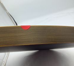 Open Box: Linden Round Mirror (30") - Tumbled Brass