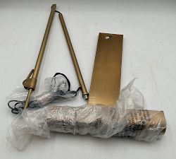 Open Box: Sherman Metal Task Floor Lamp (45") - Vintage Brass