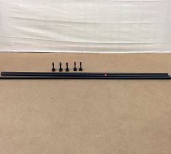 Open Box: Standard Curtain Rod &amp; Wall Bracket (166"-240", 1.25" Diam) - Matte Black