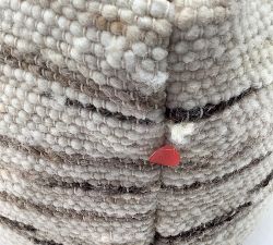 Open Box: Textured Pouf - Neutral