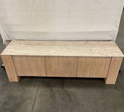 Open Box: Travertine Media Console (70") - Fog