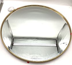 Open Box: Vintage Round Hanging Mirror (30") - Vintage Brass