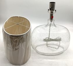 Open Box: Aponi Hand-Blown Glass Table Lamp (25") - White