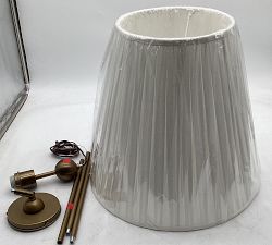 Open Box: Baylor Pleated Shade Pendant (18") - Tumbled Brass