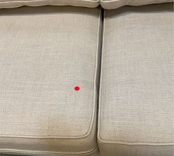 Open Box: Cameron Square Arm Sofa (86"), 3-Seater - Sunbrella® Performance Slub Tweed Pebble