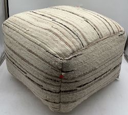 Open Box: Textured Pouf - Neutral