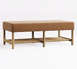 Clyde Leather Ottoman