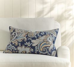 Francis Embroidered Lumbar Pillow Cover