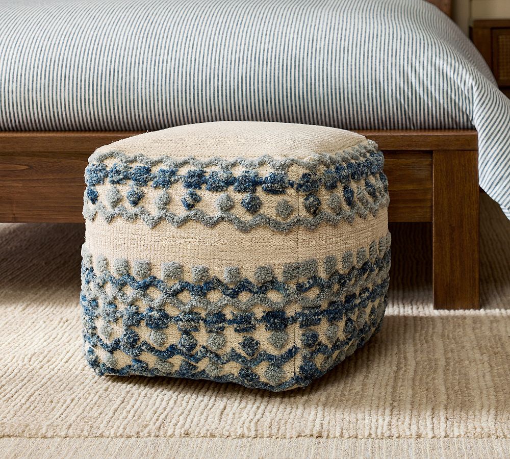 Monte Tufted Pouf by Pottery Barn