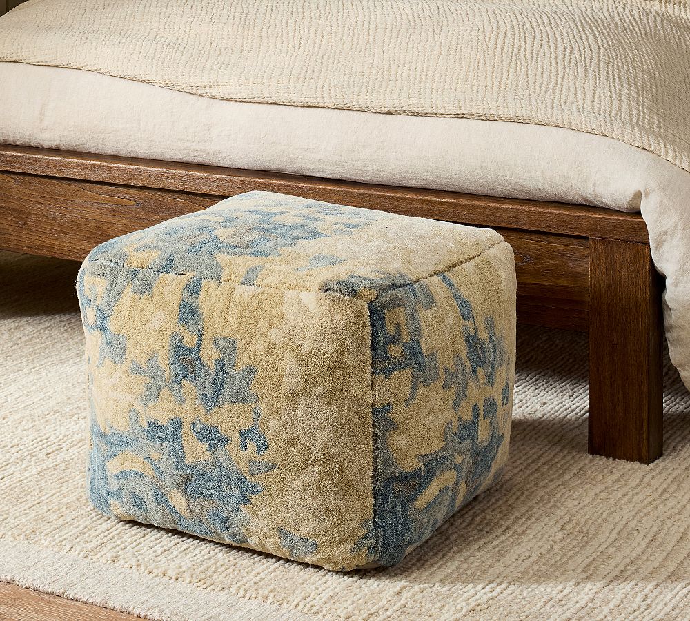 Isla Hand Knotted Pouf by Pottery Barn