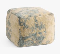 Isla Hand Knotted Pouf