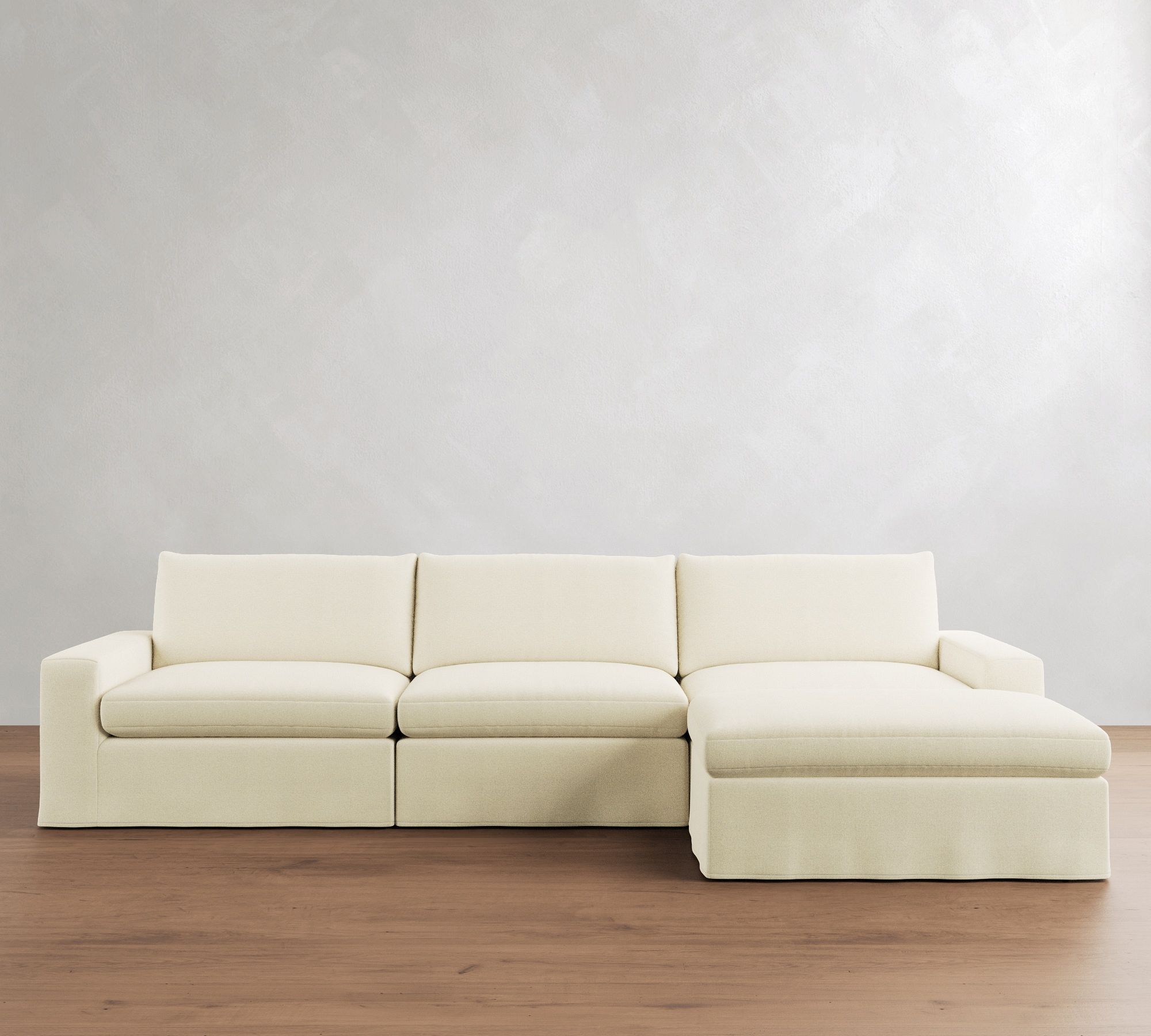 Sierra Slipcovered Modular Chaise Sectional (147") - thumbnail 10
