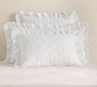 Belgian Flax Linen Ruffle Tufted Quilted Sham