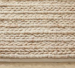 Chunky Sweater Wool Jute Braided Rug