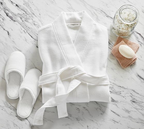 Lightweight Waffle Weave Resort Robe