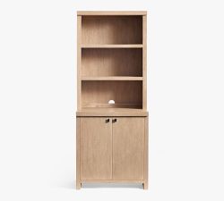 Modern Farmhouse Shelf with Cabinet (34")