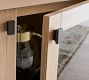 Modern Farmhouse Hutch with Display Cabinet (34")