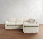 PB Comfort Modern Roll Arm Slipcovered 3-Piece Sectional (108")