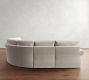 Pearce Roll Arm Slipcovered 5-Piece Curved Wedge Sectional (130")