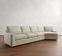 Pearce Square Arm Cuddle Chaise Sectional (133"-163")