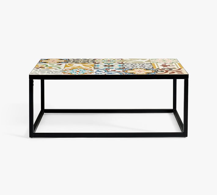 Porto Tile Rectangular Outdoor Coffee Table (40
