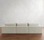 Westwood Roll Arm Deep Seat Slipcovered Modular Chaise Sectional (148")