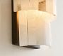Windham Alabaster Demi Lune Sconce (11")