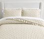 Belgian Flax Linen Ruffle Tufted Quilted Sham