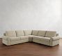 Big Sur Roll Arm 3-Piece L-Shaped Wedge Sectional (124")