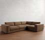 Carmel Lounge Leather 3-Piece Sectional (117")