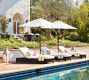 Malibu Metal Platform Outdoor Single Chaise Lounge