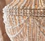 Francesca Wood Bead Chandelier (23")