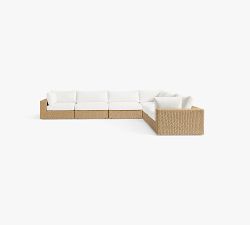 Kostas Wicker 6-Piece Outdoor Sectional (172")