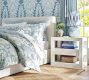 Miller Ceramic Bedside Lamp with Kravet Ikat Shade (25")