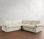PB Comfort Modern Roll Arm Slipcovered 3-Piece L-Shaped Sectional (108")