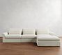 Westwood Roll Arm Deep Seat Slipcovered Modular Chaise Sectional (148")