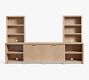 Modern Farmhouse Entertainment Centre with Cabinets (136")