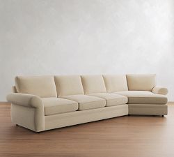 Pearce Roll Arm Deep Seat Cuddle Chaise Sectional (142"&ndash;172")