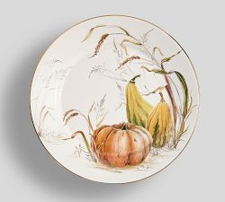 Bedford Harvest Gourd Stoneware Salad Plates - Set of 4