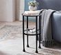 Tanner Round Glass Accent Table (12")