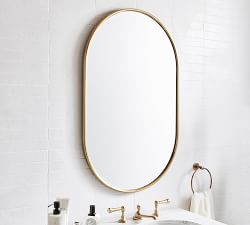 Vintage Pill Shaped Mirror