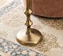 Flower Marble Accent Table (14.5")