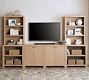 Modern Farmhouse Entertainment Centre with Cabinets (136")