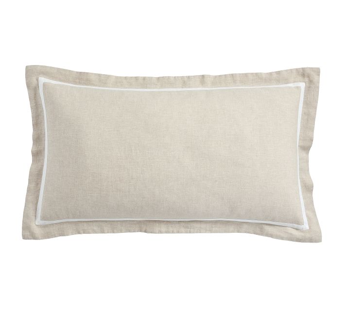 Belgian Flax Linen Frame Sham | Pottery Barn